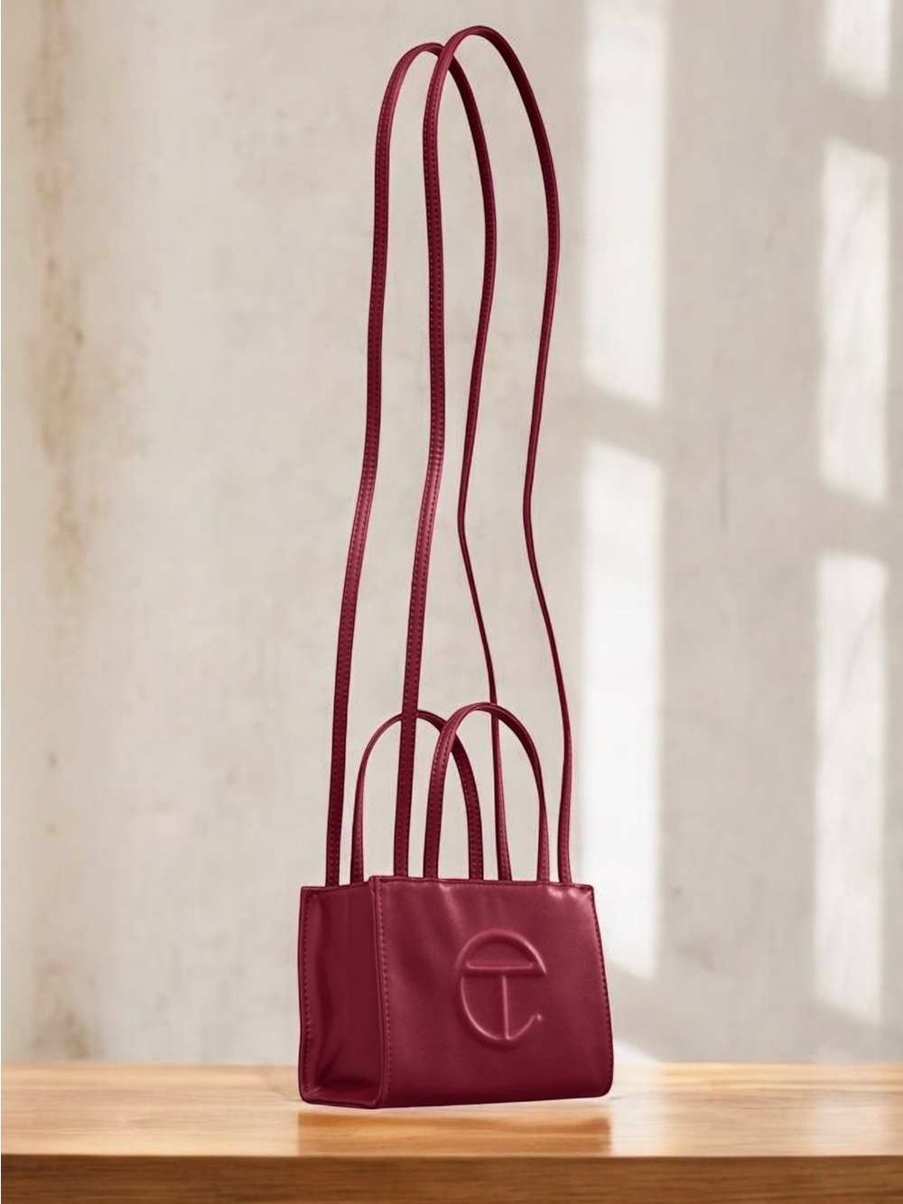 🆕 Telfar Small Shopping Mini Bag Oxblood